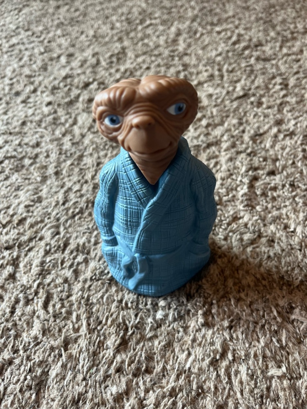 Vintage ET plastic bubble bath bottle